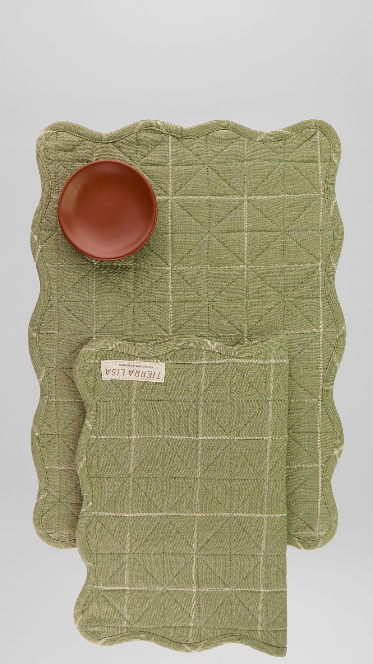 SET DE 2- INDIVIDUAL NUBE VERDE