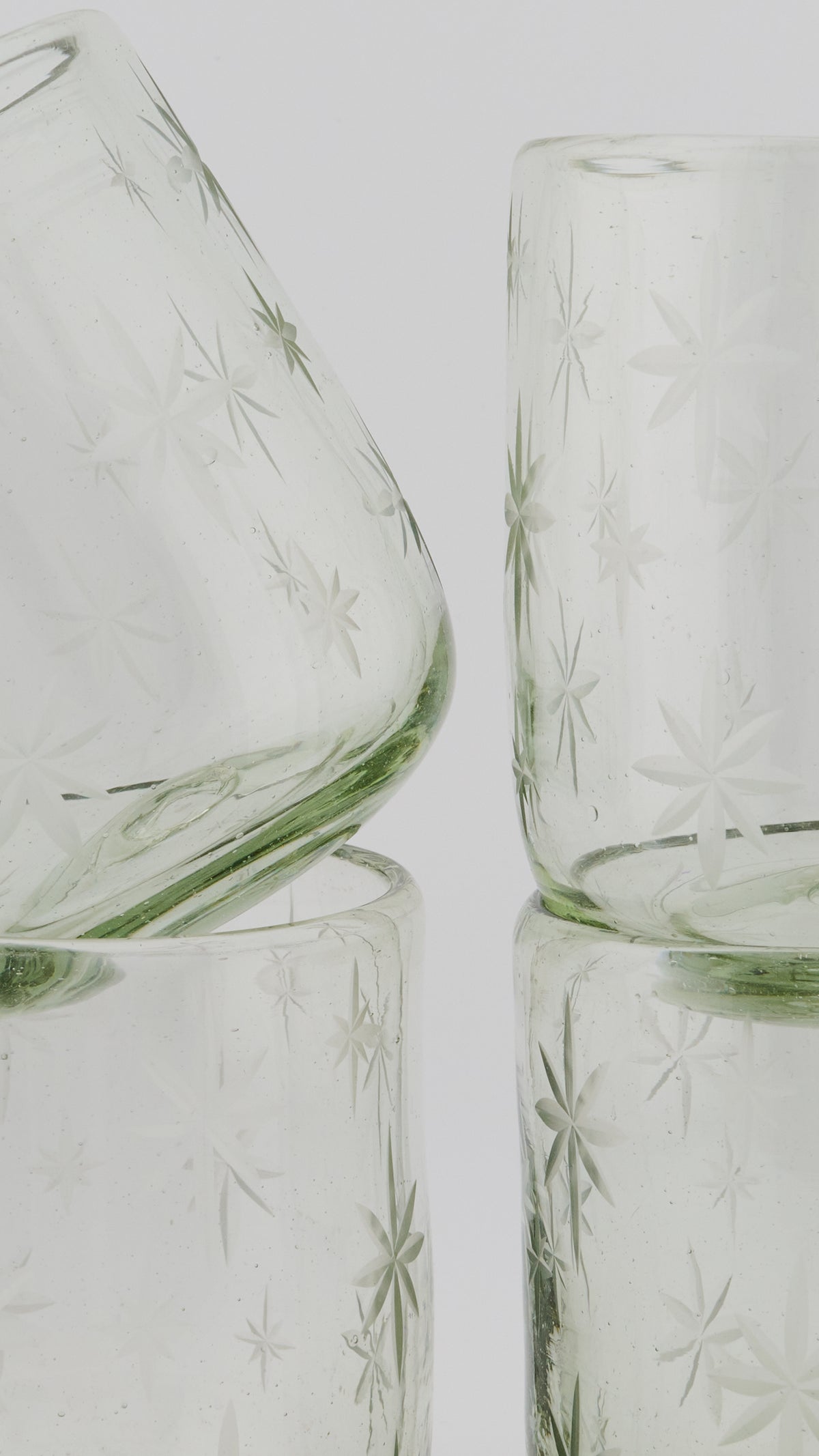 SET DE 4 - VASO GRANDE ESTRELLAS