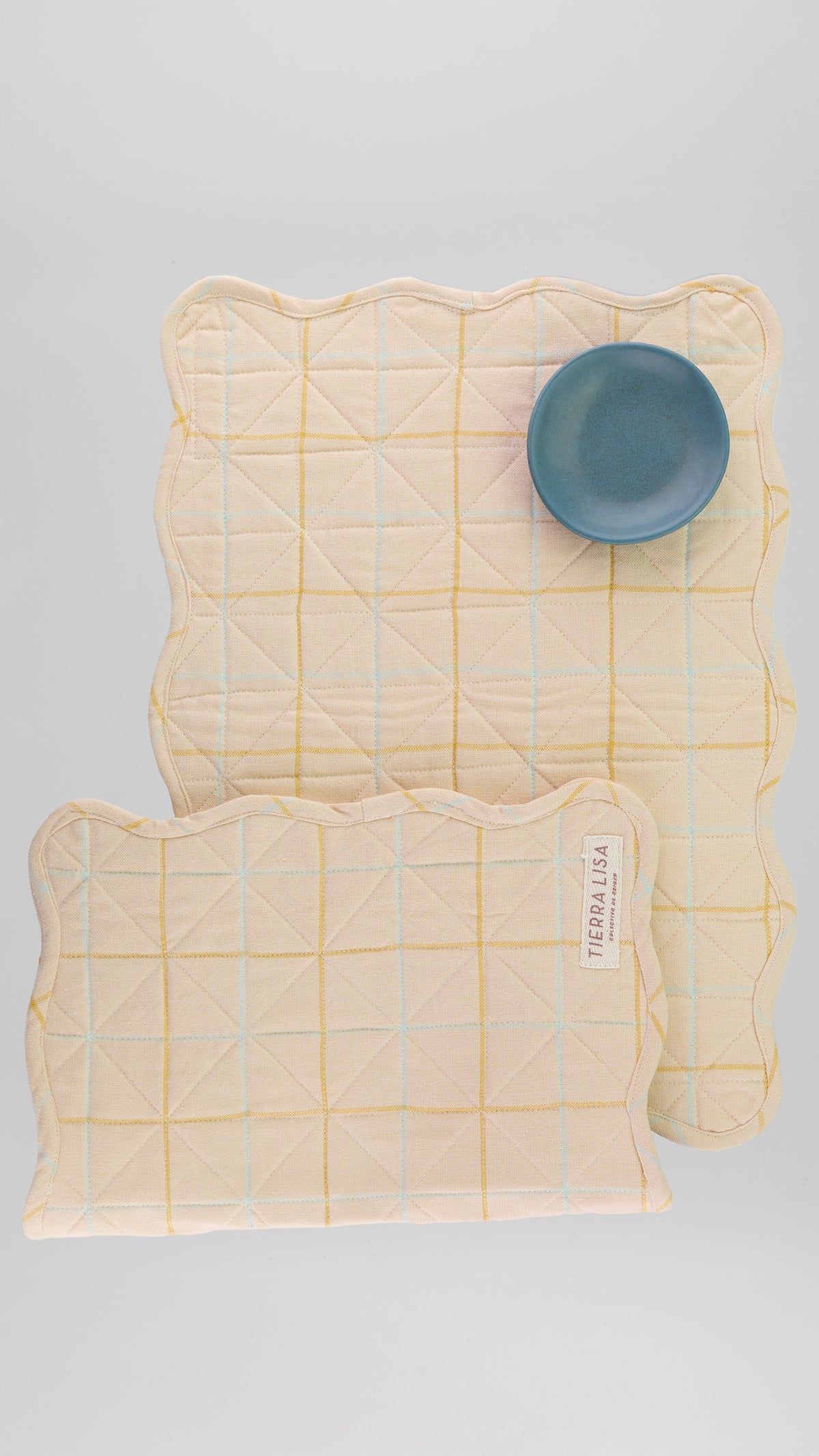 SET DE 2- INDIVIDUAL NUBE CREMA